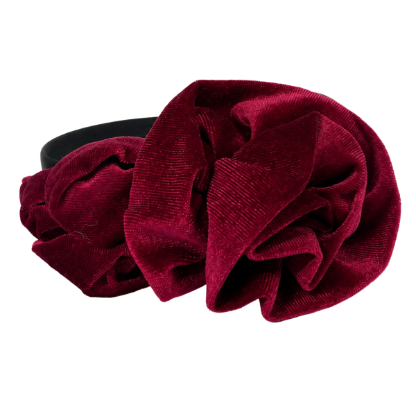 Black Velvet Knot Headband 3
