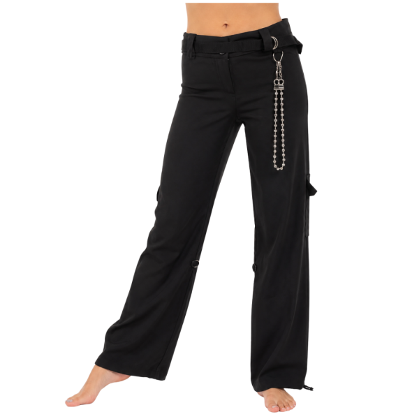 Cargo Pants – Black with Chain Detail 4