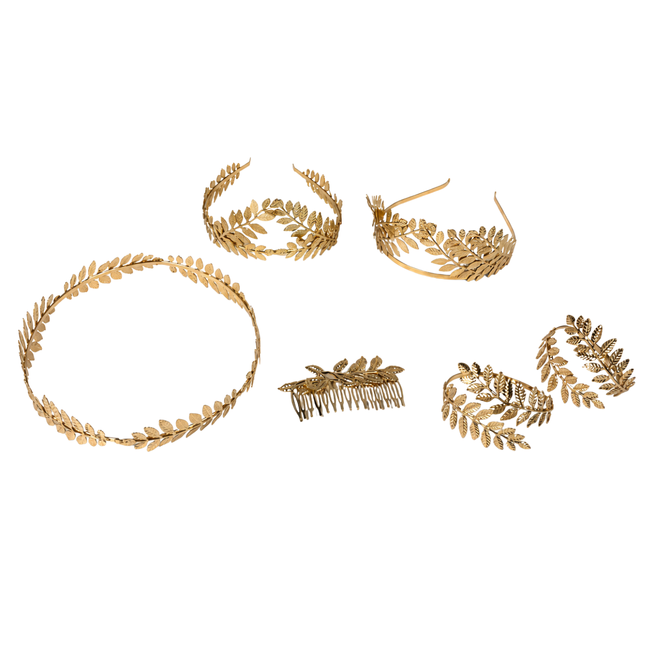 Grecian Gold Leaf Hair Pieces 10 Grecian Gold Leaf Hair Pieces 10