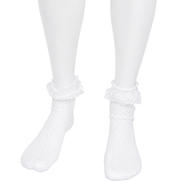 White Frill Socks 4