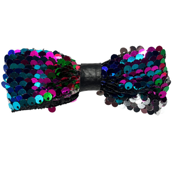 Rainbow Sequin Bow 4