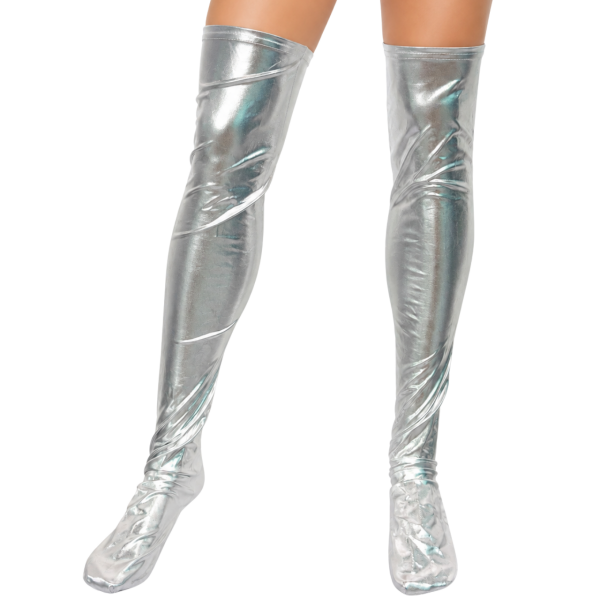 Metallic Thigh Highs 3