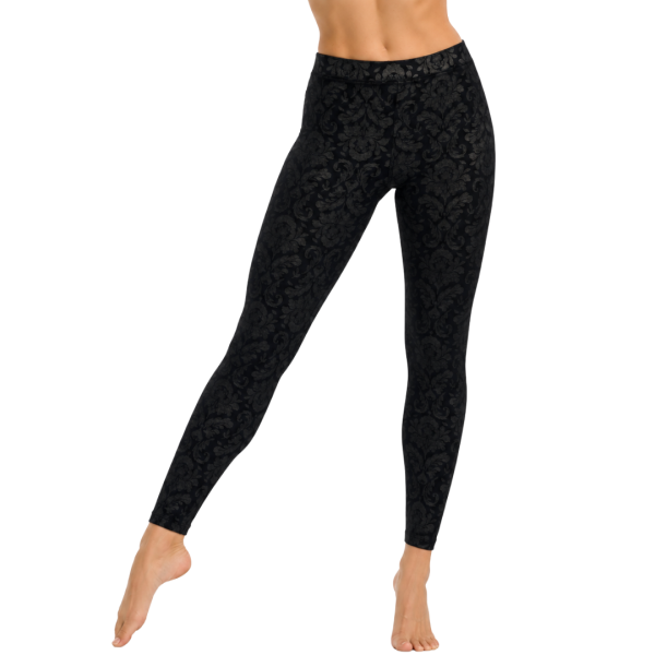 Leggings – Black Brocade Pattern 4