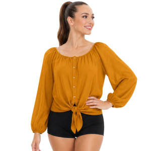 Balloon Sleeve Crop-Top 4