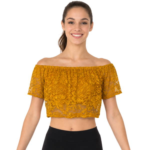 Sunkissed Laced Ruched Crop-Top 4