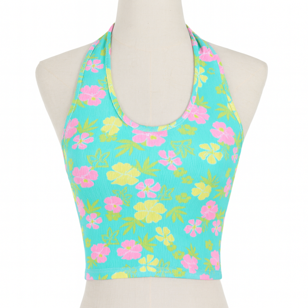 Tropical Halter Crop Top 5 Tropical Halter Crop Top 5