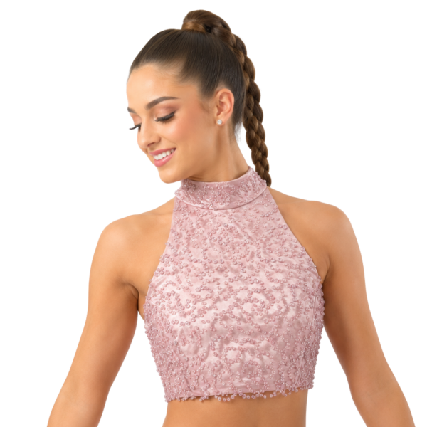 Sparkly Pink Beaded Crop 4