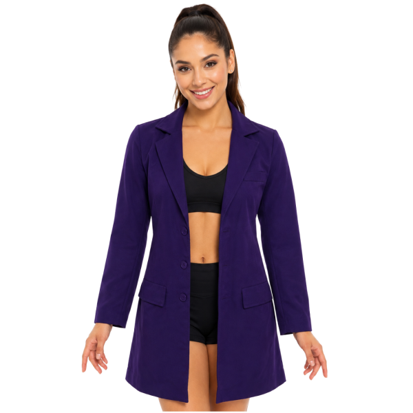 Purple Tailored Waist Coat 4