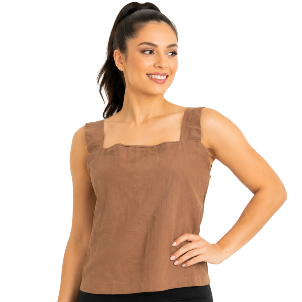 Linen Cropped Tank 4