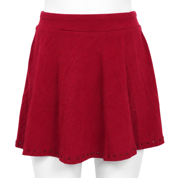 Flare Skater Skirts – Burgundy 102