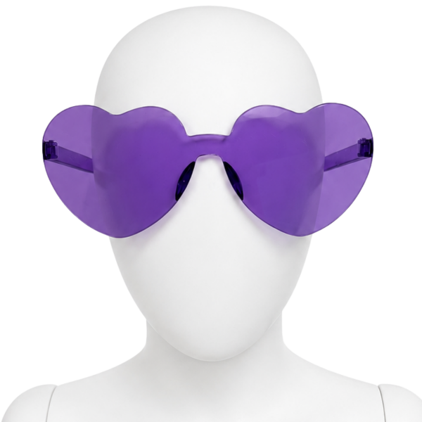 Sunglasses – Frameless Heart Shaped 3