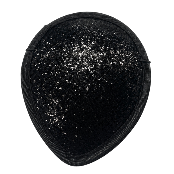 Black Glitter Fascinator 3