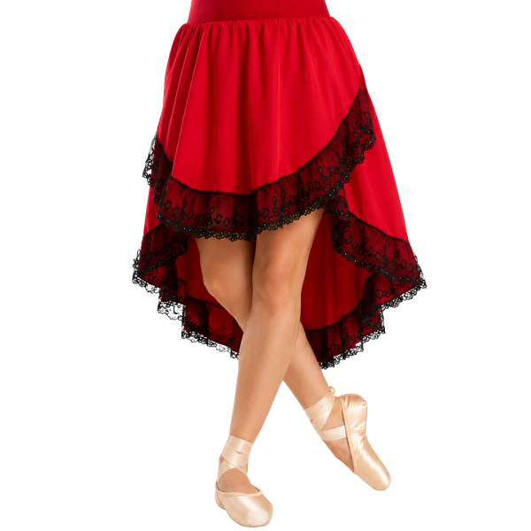 “Alegria” High-Low Lace Skirt 2