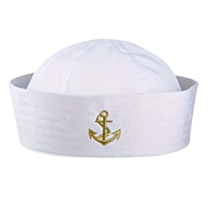 Sailor Cap with Embroidered Anchor