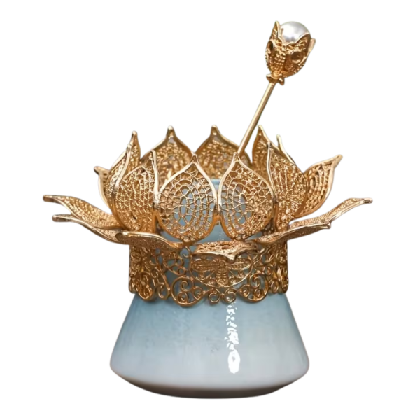 Gold Lotus Hair Crown
