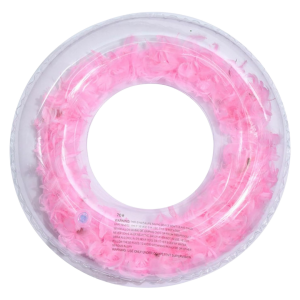 Pink Feather Pool Ring