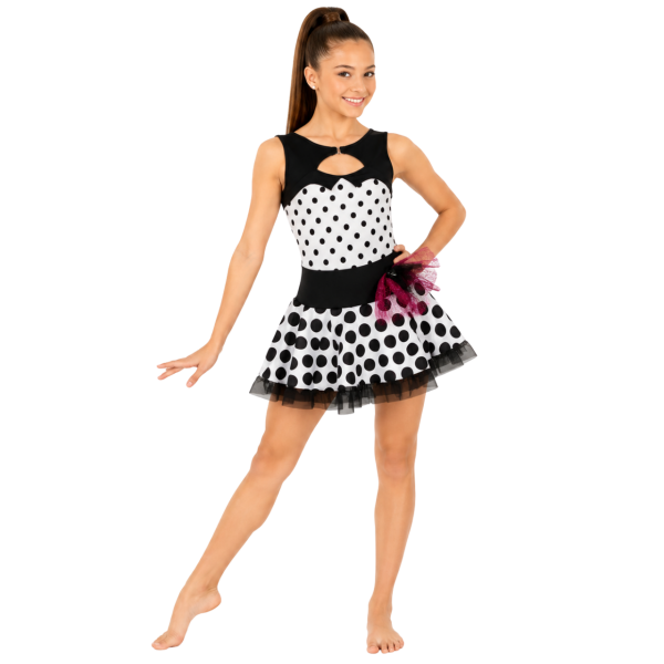 Black and White Polkadot Dress 2