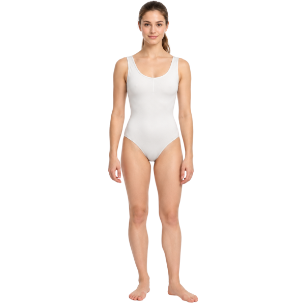 Classic White Tank Leotard 3