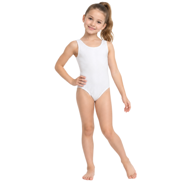 Classic White Tank Leotard 5