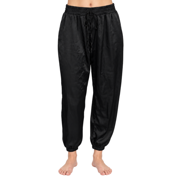 Black Satin Pants 2