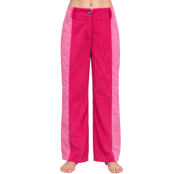 Two Toned Straight Leg Pants 2
