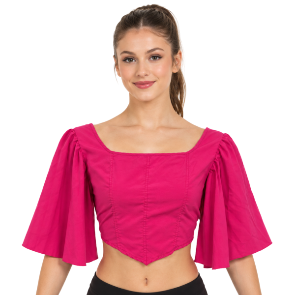 Deep V-Neck Wrap Top 98