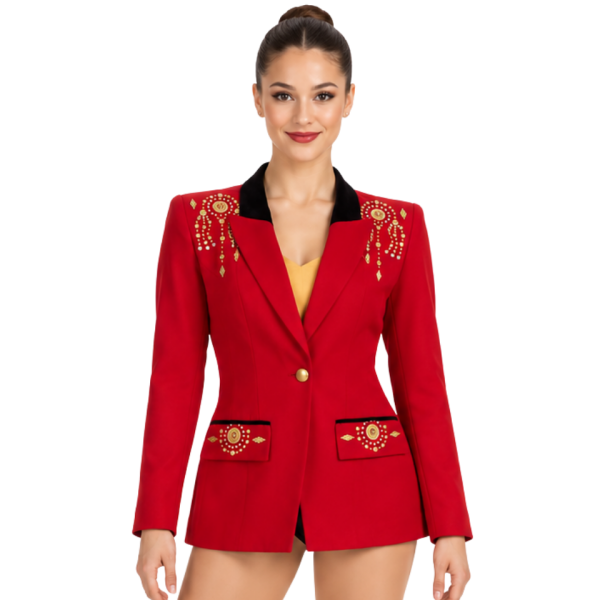 Red Jacket with Accents
