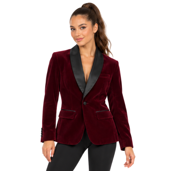 Red Velvet Blazer