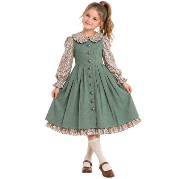 Vintage Puff Sleeve Dress