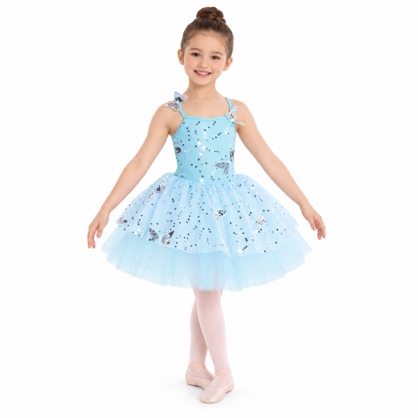 “Butterfly Kisses” – Blue Butterfly Tutu Dress