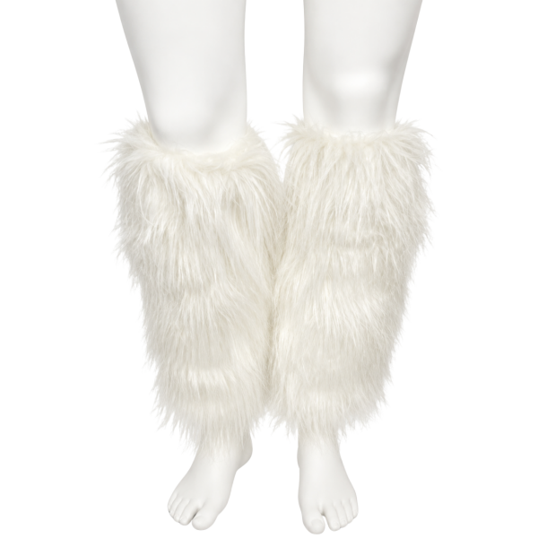 White Fur Boot Toppers 3