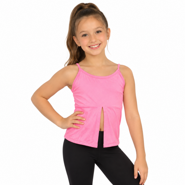 Pink Front Slit Tank 5