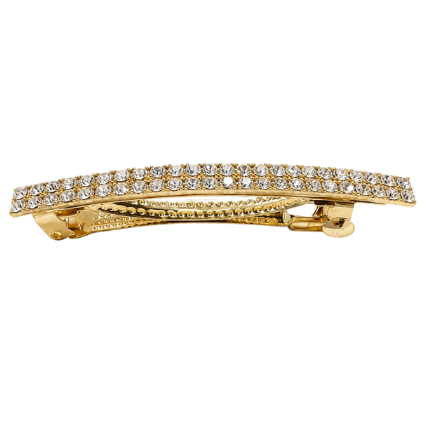 Gold Rhinestone Barrette 3