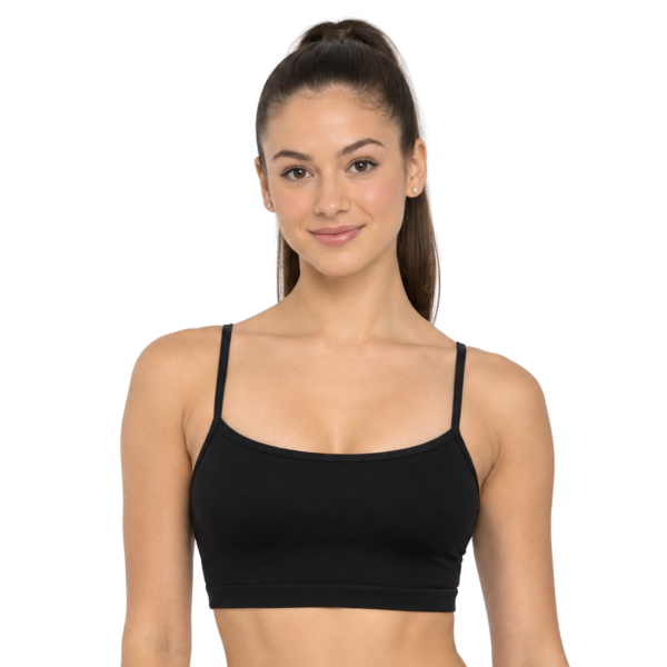 Classic Sports Bra – Black Racerback 2