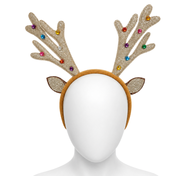 Antler Headbands – Glitter with Bells 3