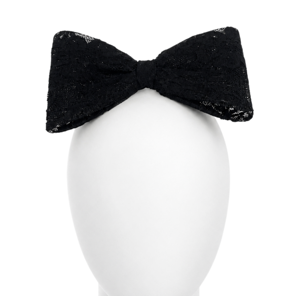 Large Black Bow Hair Clip 3