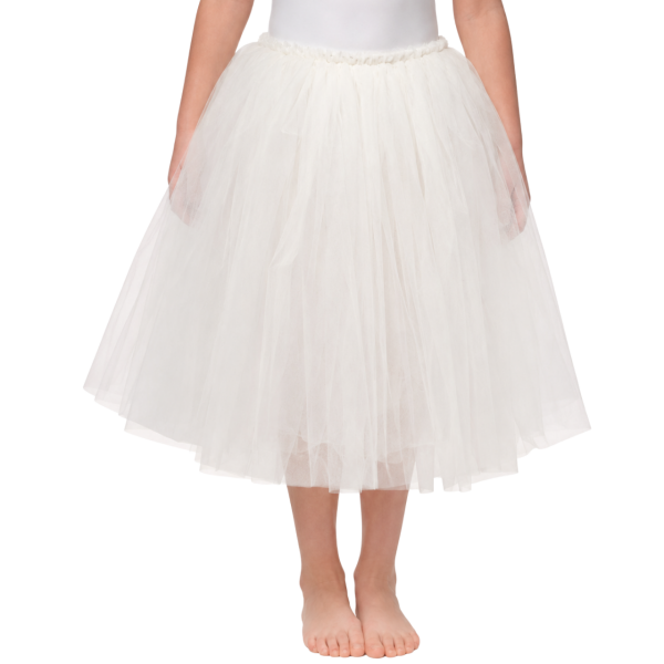 Romantic Length Tulle Tutu – White 4