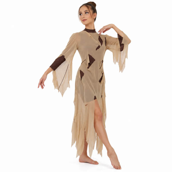Brown Distressed Unitard 3