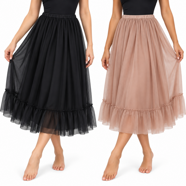 Chiffon Skirt with Frill 6