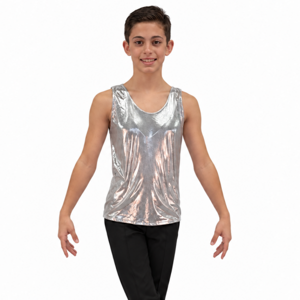 Metallic Silver Tank 100