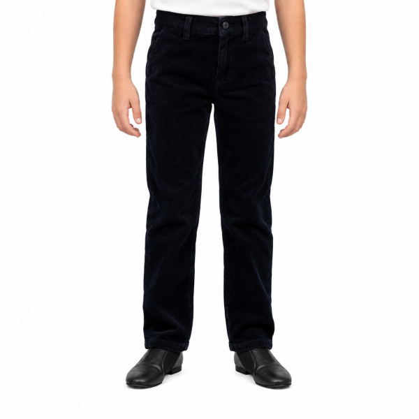Navy Corduroy Trousers 4