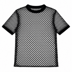 Black Wide Mesh Tops 4