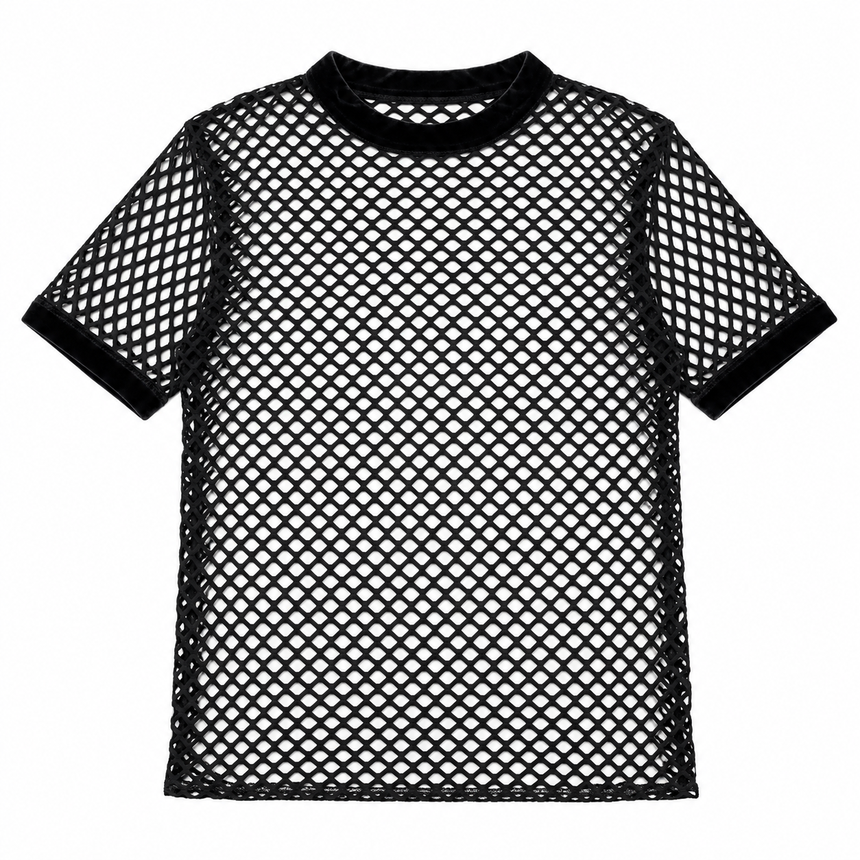 Black Wide Mesh Tops 6 Black Wide Mesh Tops 6