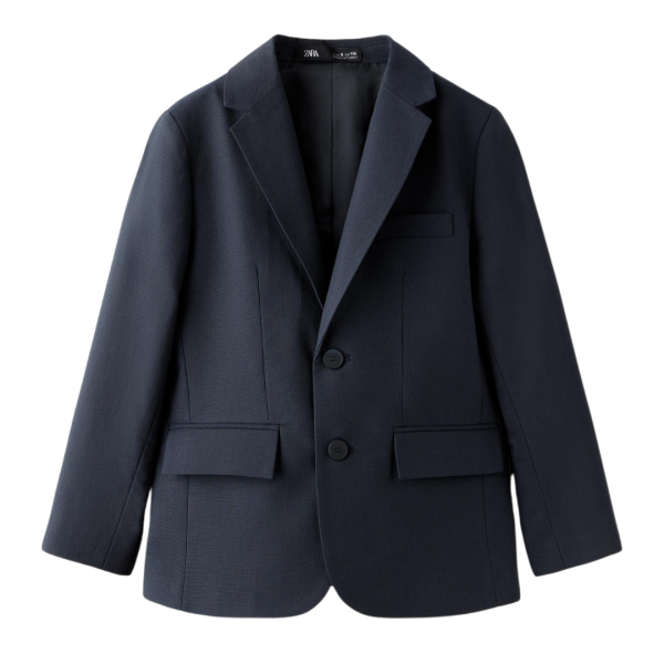 Suit Jacket – Navy Blue Textured 4