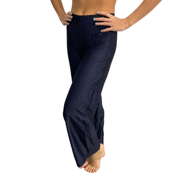 Wide Leg Pinstripe Pants 2