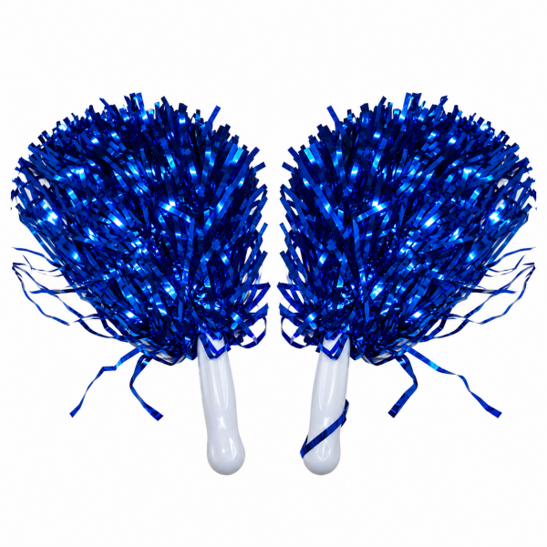 Blue Pom Poms