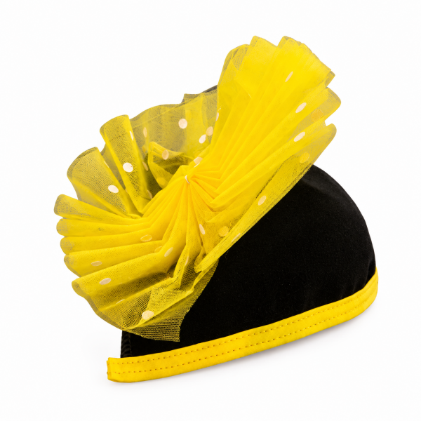 Black and Yellow Fascinator Hat 3