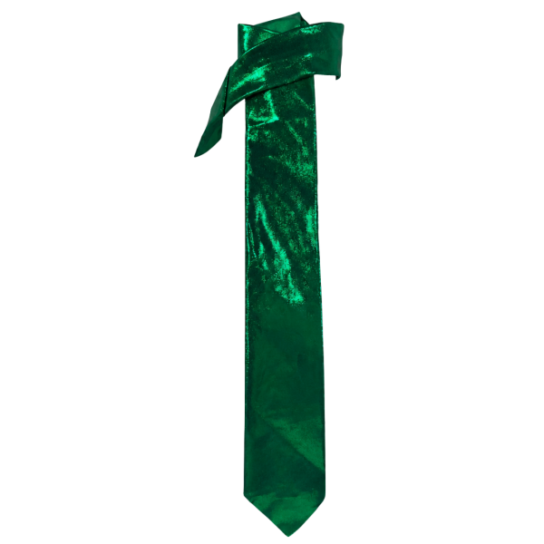 Green Metallic Tie 3