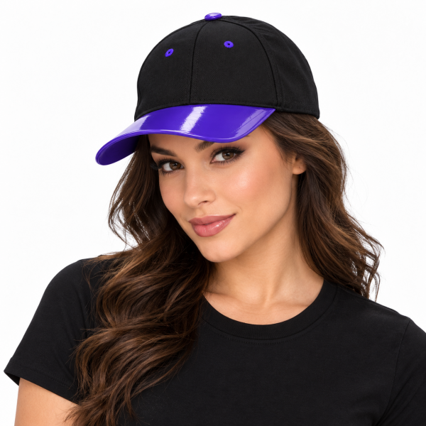 Black and Purple Ball Cap 4