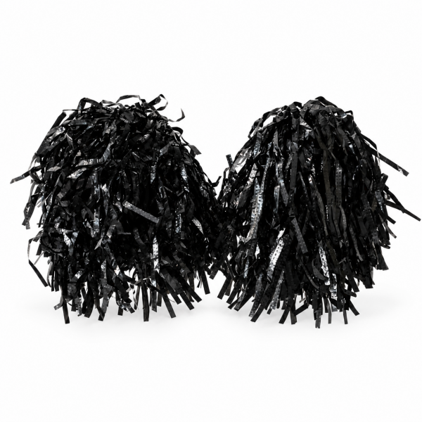 Black Pom Poms